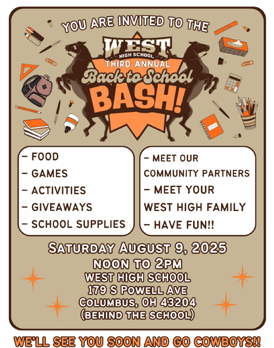 back to school bash information - aug 9 12-2